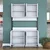 Hanah Home Komoda JE173 3287, 120x198.6x40 cm, Bela