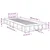 Vidaxl Posteljni okvir siva sonoma 75x190 cm inženirski les
