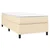 shumee Box spring postelja z vzmetnico krem 90x200 cm blago