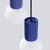 Sollux SL.1740 - Luster na sajli HALO 3xG9/8W/230V prečnik 25 cm plava