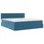 Krevet s od storage s madracem Tamno plava 100 x 200 cm