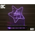 Black Cut 3D Lampa Mali Princ 2 Toplo bela