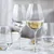 Set of 6 white wine glasses, made from crystalline glass, 530 ml, DIV