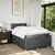 Vidaxl Box spring postelja z vzmetnico temno siva 120x200 cm blago