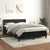 Vidaxl Box spring posteljni z vzmetnico črn 140x190 cm žamet