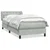 Box Spring krevet s madracem svijetlo sivi 80x210 cm baršun