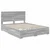 Vidaxl Konstrukcija postelje Siva Sonoma 150 x 200 cm Konstruiran les