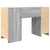 Stol Sivi Sonoma 120x42x76 cm Konstruirano drvo