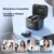 Soaiy Mikrofon V6 Lavalier, Type-C na USB, Crni