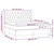 Greatstore Box spring postelja z vzmetnico modra 160x200 cm blago