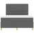 LED Box Spring Krevet Tamno siva 140 x 190 cm tkanina