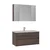 HANAH HOME Kupatilski ormarić sa umivaonikom i ogledalom (2 komada) Side 100 v3 634