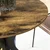 HOMCOM HOMCOM Jedilna miza MDF jeklo 78 x 75V cm rustikalna rjava, (5000242575)