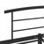 Okvir za krevet crni metalni 160 x 200 cm