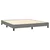 Vidaxl Box spring postelja z vzmetnico temno siva 180x200 cm blago