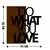 WALLXPERT Dekorativni drveni zidni dodatak Do What You Love