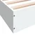 shumee vidaXL Posteljni okvir bel 135x190 cm lesen material