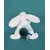 Plišasti zajček Doudou s temno modrim bobble 25 cm