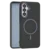 Leather Grip MagSafe maska za Samsung Galaxy S24 FE - Crna