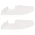 Lebdeća polica s policom s pohranom 2 pcs Bijeli 15 x 15 x 2 cm