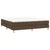 Greatstore Box spring postelja z vzmetnico temno rjava 180x200 cm blago
