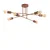 Opviq Luster Fleur-1502, 66x66 cm, 6xE27, 40W, Bakarne boje