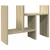 Organizator za stol boja hrasta 34,5 x 15,5 x 35,5 cm drveni