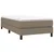 Vidaxl Box spring postelja z vzmetnico taupe 90x190 cm blago