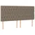 vidaXL Box spring postelja z vzmetnico taupe 200x200 cm blago, (20761147)