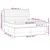 Vidaxl Box spring postelja z vzmetnico LED temno rjava 180x200cm blago