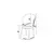 HANAH HOME Set stolica (2 dela) Risa Cappuccino White