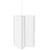 Zavjesa za kadu Matirano 120 x 70 x 137 cm Aluminij