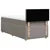 Vidaxl Box spring postelja z vzmetnico taupe 90x200 cm blago