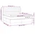 vidaXL vidaXL Box spring postelja z vzmetnico krem 180x200 cm blago, (20893664)