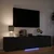 TV ormarić s LED rasvjetom s ladicama Crna 165 x 34 x 40 cm