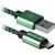 shumee Defender AM-tip C USB kabel 1m 2.1A zeleno-črn