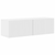TV zidni ormar Zidne 2 pcs Sjajno bijelo 98 x 31 x 29,5 cm