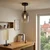 BRILAGI - LED nadgradni luster R GLASS 1xE27/60W/230V, prečnik 14 cm, crna/dimna siva