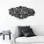 Wallity Zidna dekoracija Innovation, 86x41cm, Crna