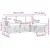 Set vanjskih sofa 4 pcs Bijela i bež 189,5 x 122,5 x 73 cm
