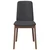 Vidaxl Jedilni stoli z blazinami 2 kosa Brown Solid Wood Rubber