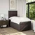 Vidaxl Box spring postelja z vzmetnico temno rjava 80x200 cm blago