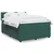 Vidaxl Box spring postelja z vzmetnico temno zelena 160x200 cm žamet