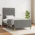 Vidaxl Posteljni okvir brez vzmetnice temno siv 100x200 cm blago