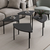 Hanah Home Klub sto Emma 90x42x42cm Antracit