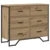 Komoda s ladicama 2 pcs Umjetnički hrast 91 x 35,5 x 74,5 cm