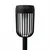 LED solarna lampa FLAME LED/1,2V 100 mAh 1800K 37 cm IP44 crna
