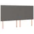 Krevet box spring s madracem LED sivi 180x200cm od umjetne kože