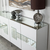 Hanah Home Komoda Paris 180x80x40cm Belo-Srebrna
