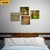 Komplet slik piš narave z napisom - 4x 60x60